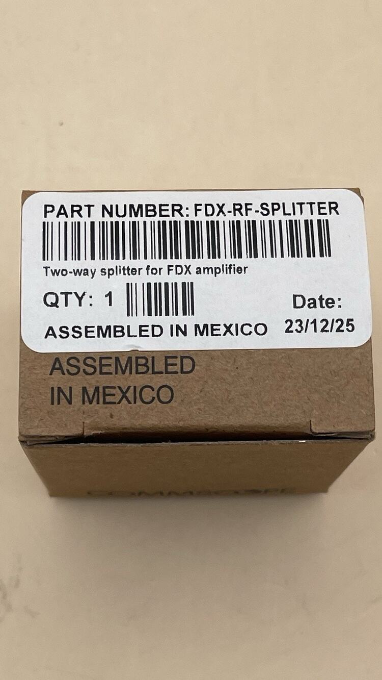 FDX-RF-SPLITTER Two Way RF Splitter Module for FDX Amplifier NIB Commscope